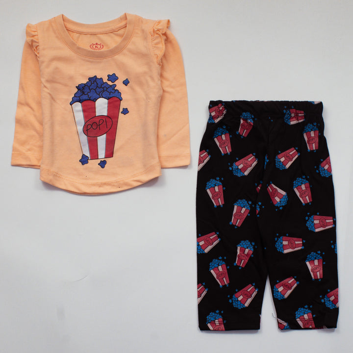 Infant Baby Printed Full Sleeve Suit (Popcorn)