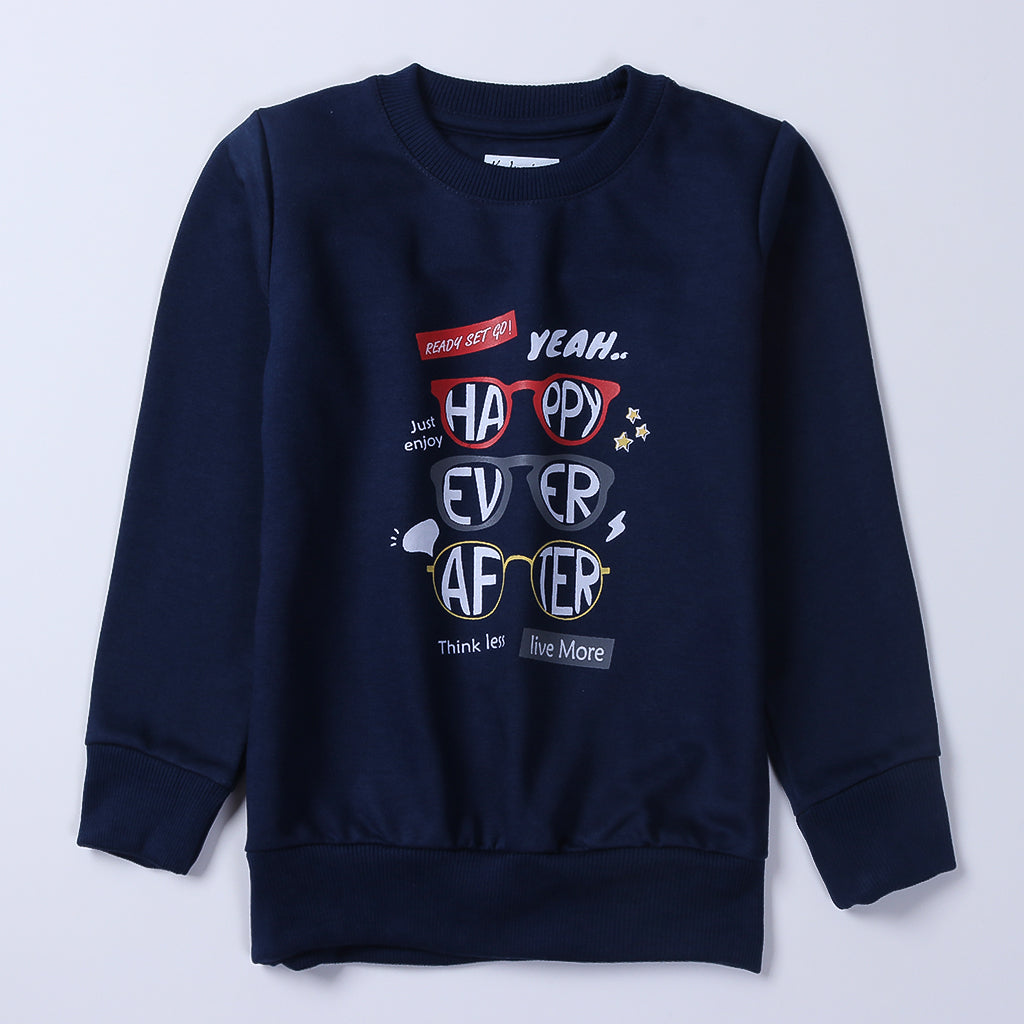 Winter Boys Printed Full Sleeve Suit (Happy)