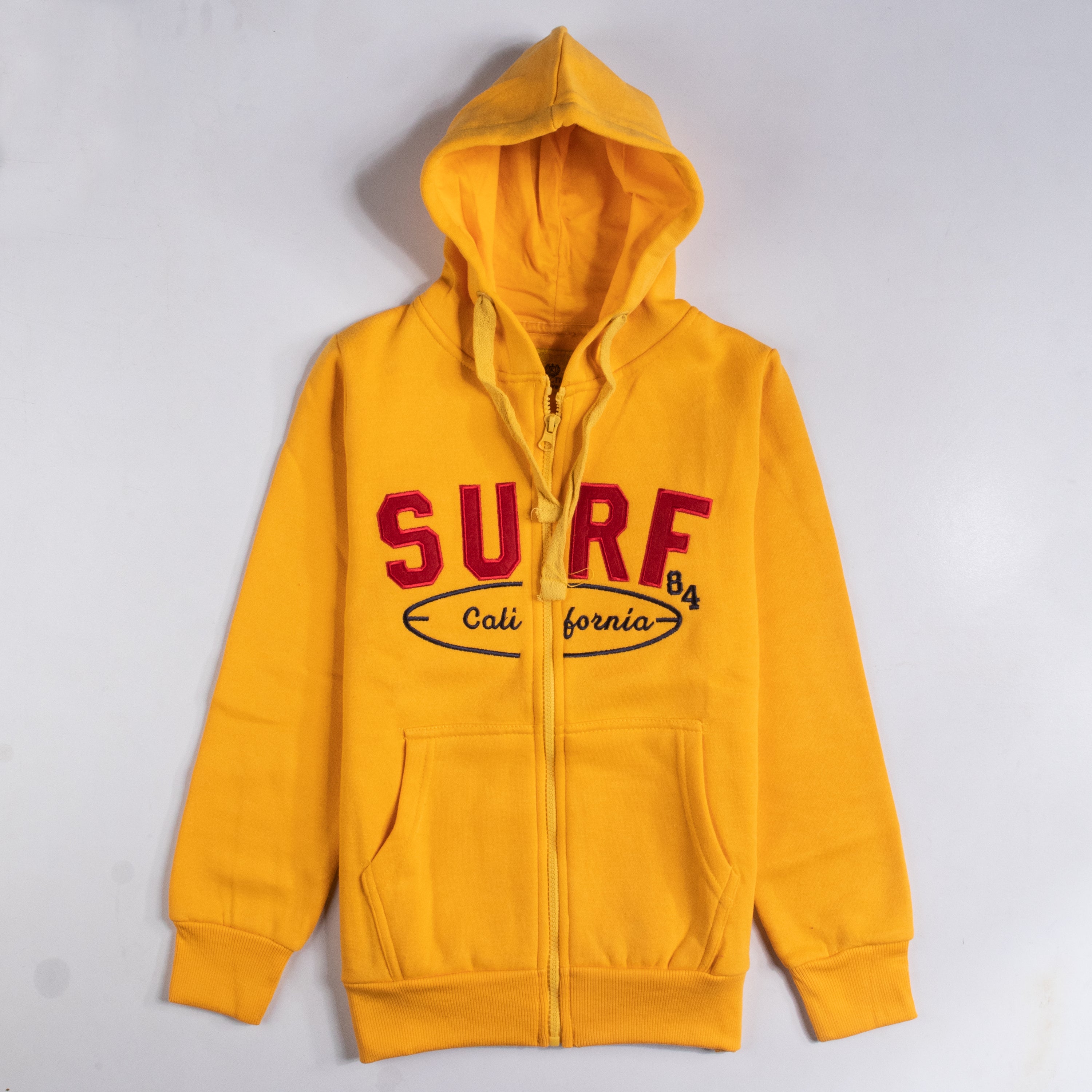 Kids Unisex Full Sleeve Hooded Color Yellow (SURF)