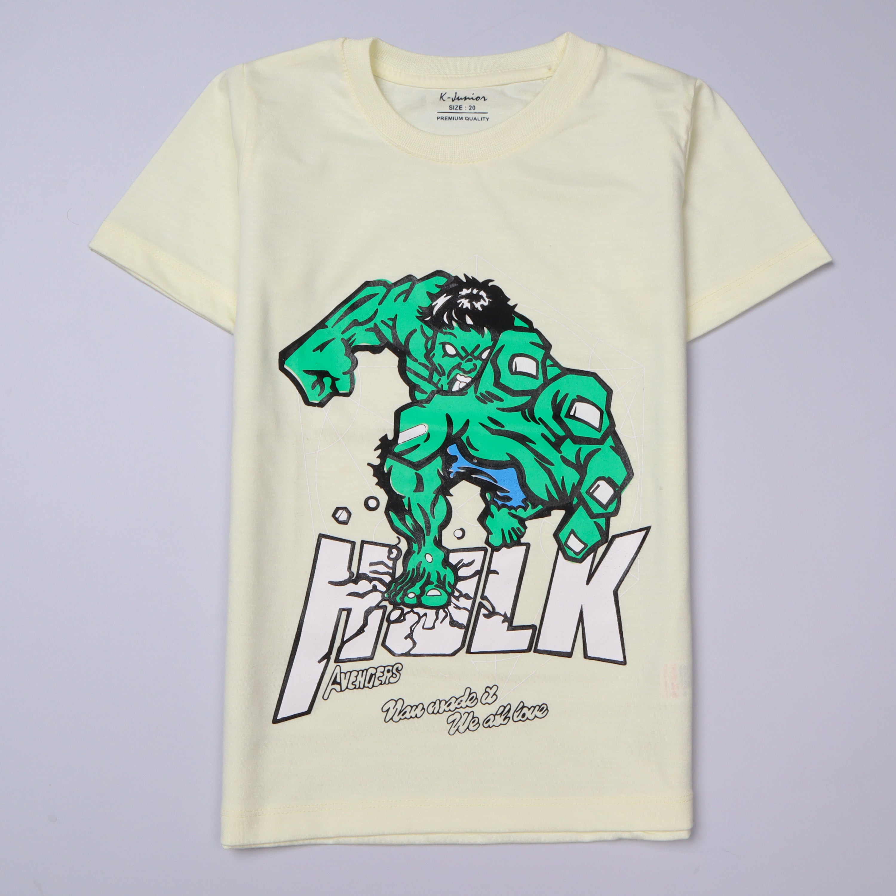 Infant Boys Half Sleeves-Printed T-Shirt (Hulk)