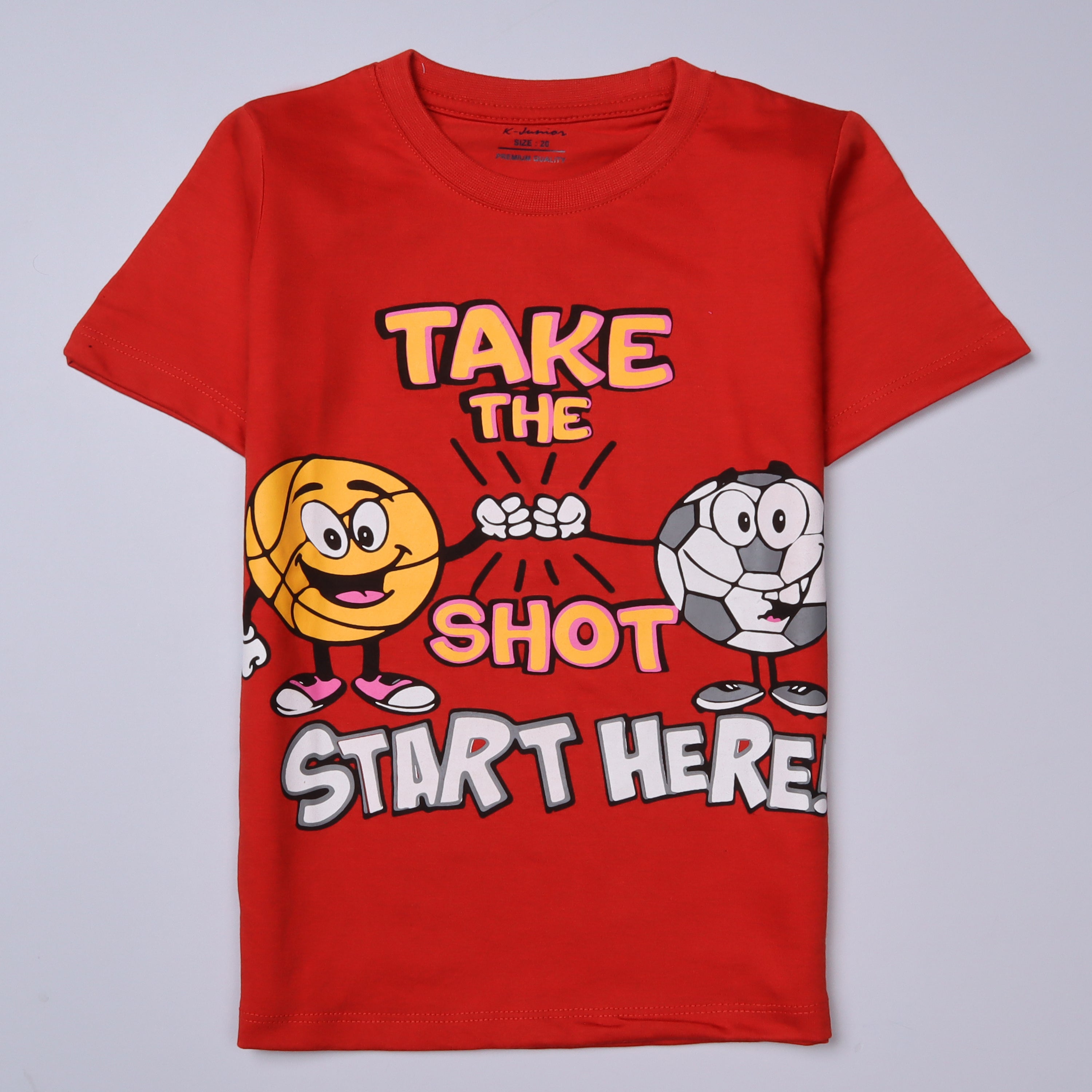 Boys Half Sleeves-Printed T-Shirt (Take)