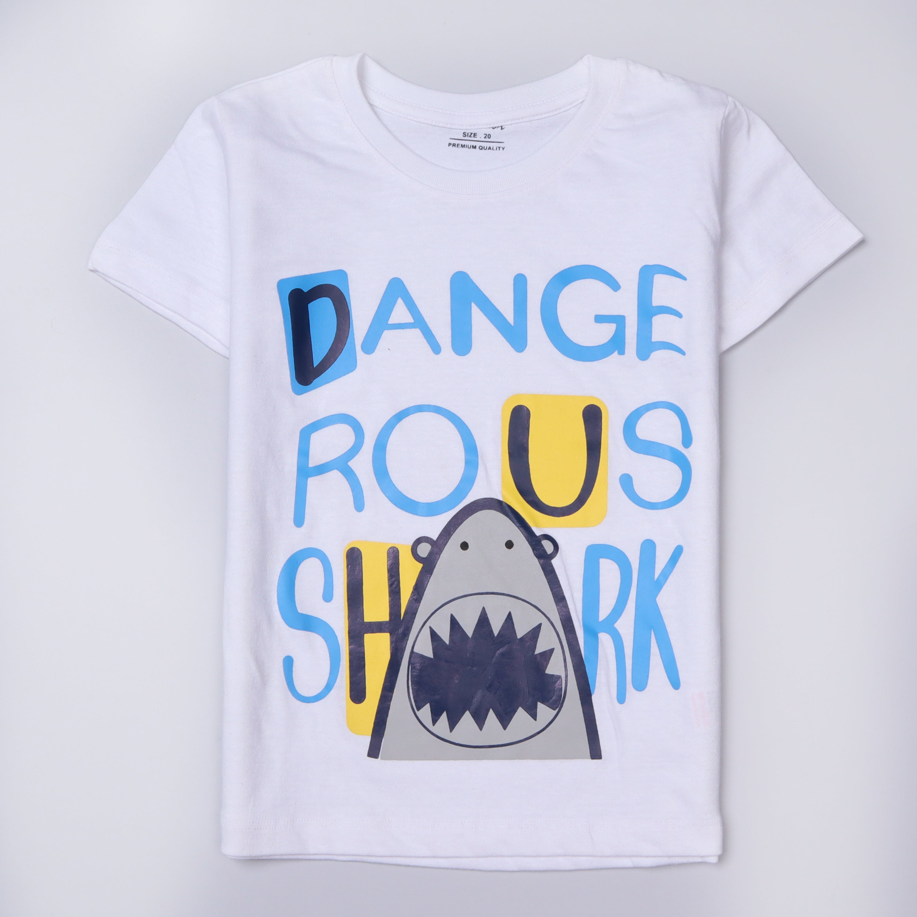 Infant Boys Half Sleeves-Printed T-Shirt (Dangerous)