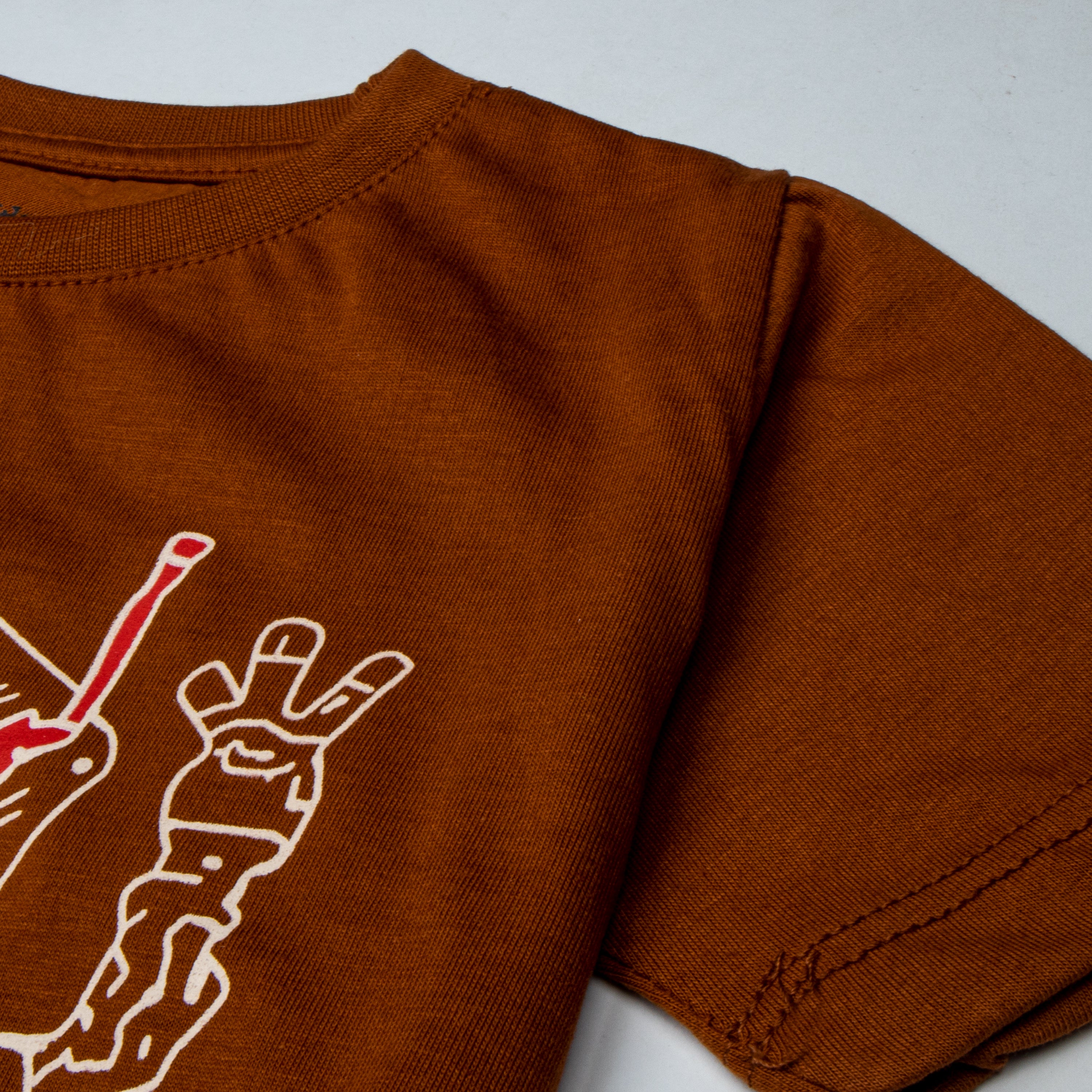 Infant Boys Half Sleeves-Printed T-Shirt (Robot)