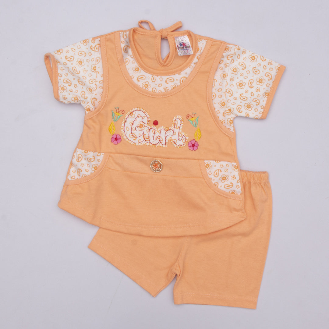 Infant Baby Half Sleeves 2 Piece Suit Code-BM