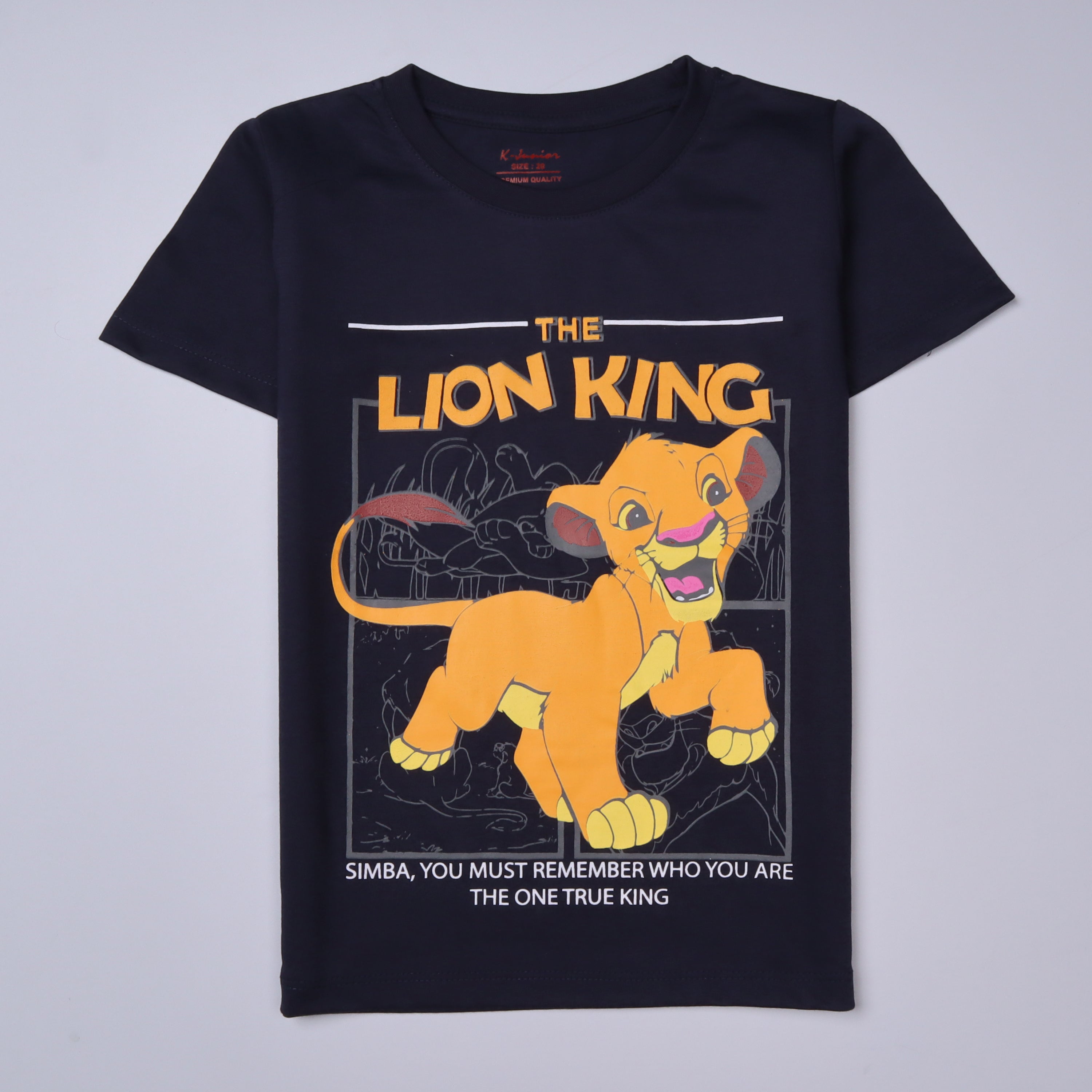 Boys Half Sleeves-Printed T-Shirt (Lion-king)