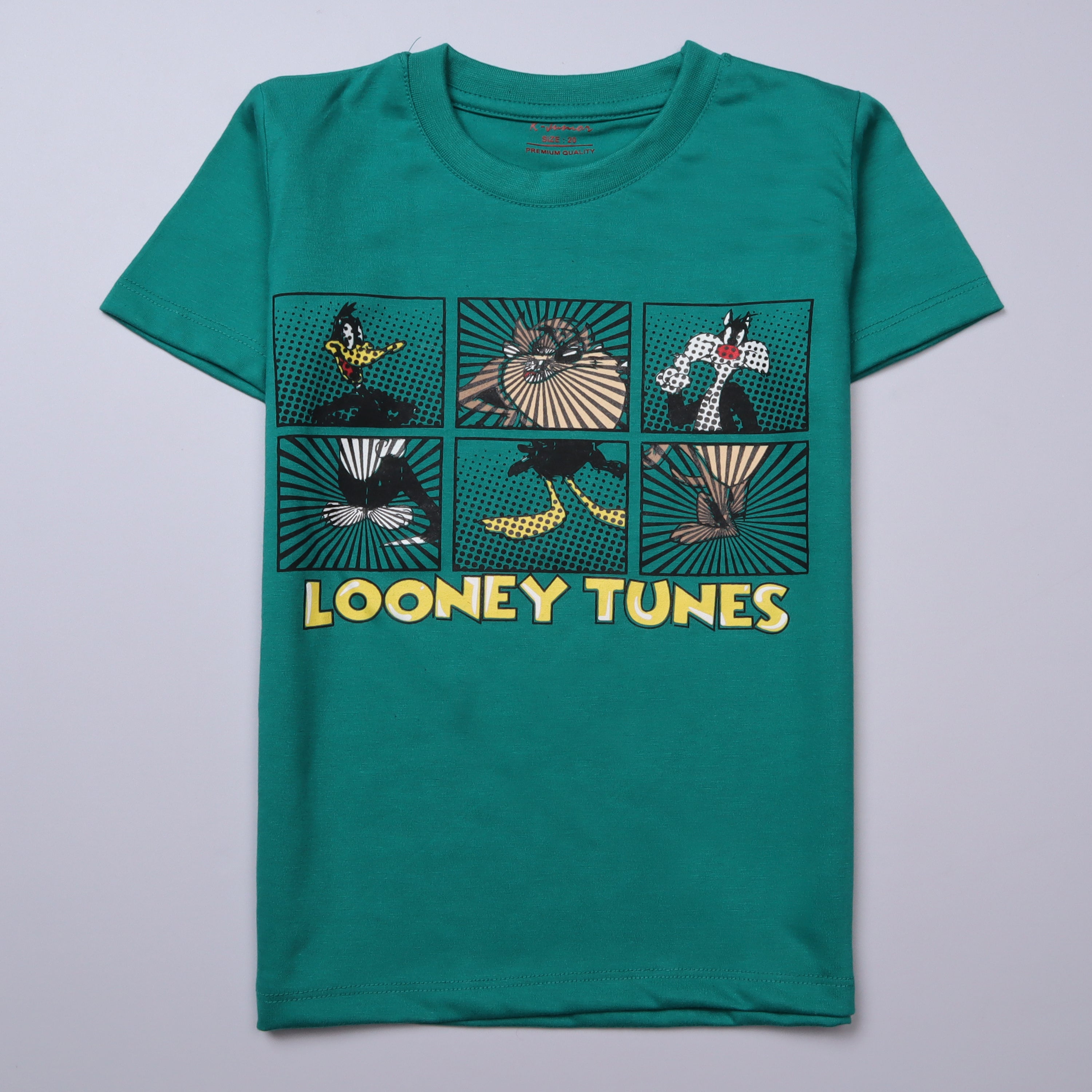 Infant Boys Half Sleeves-Printed T-Shirt (Looney)
