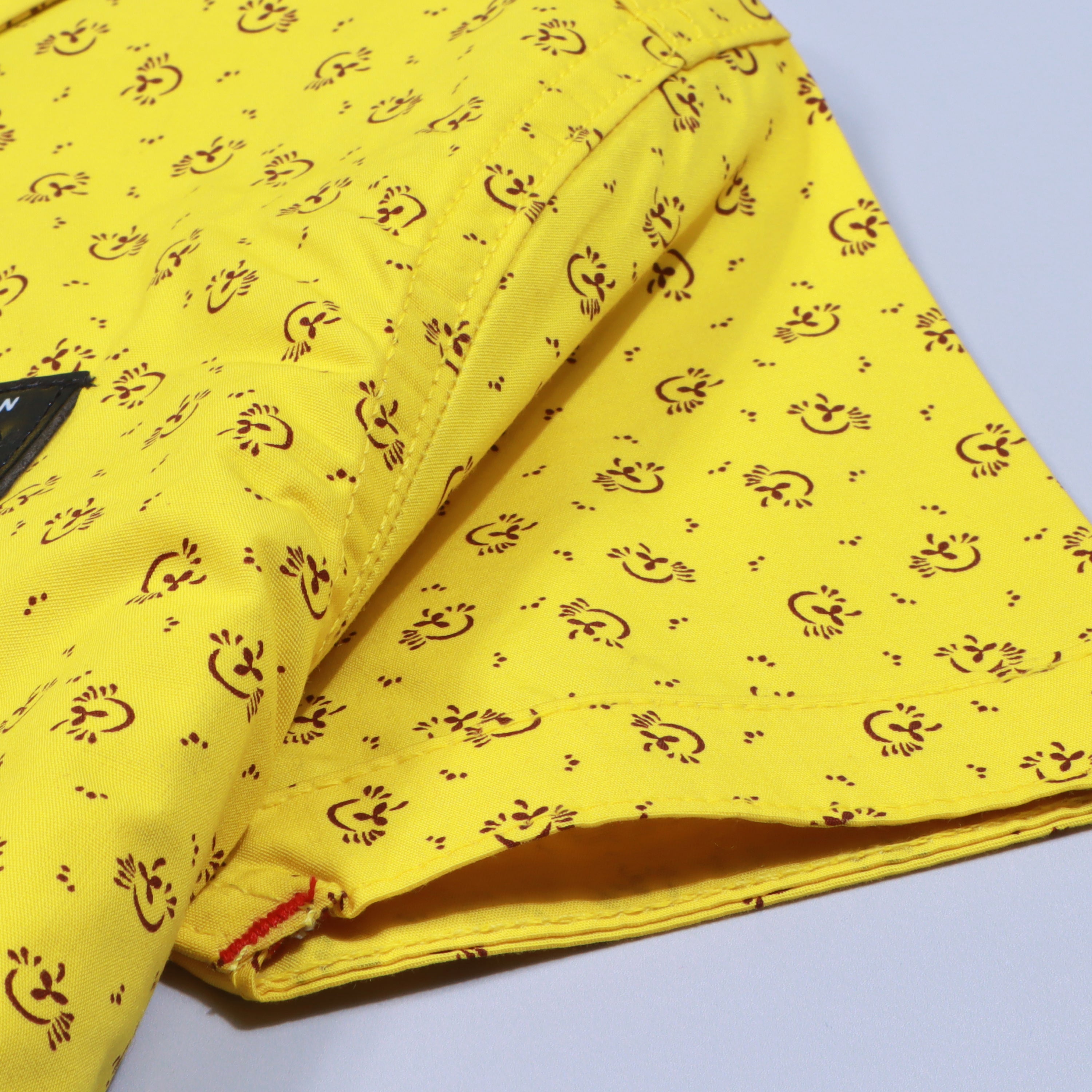 Boys Half Sleeves Casual Shirt Color Yellow