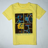 Boys Half Sleeves-Printed T-Shirt (Cycle)