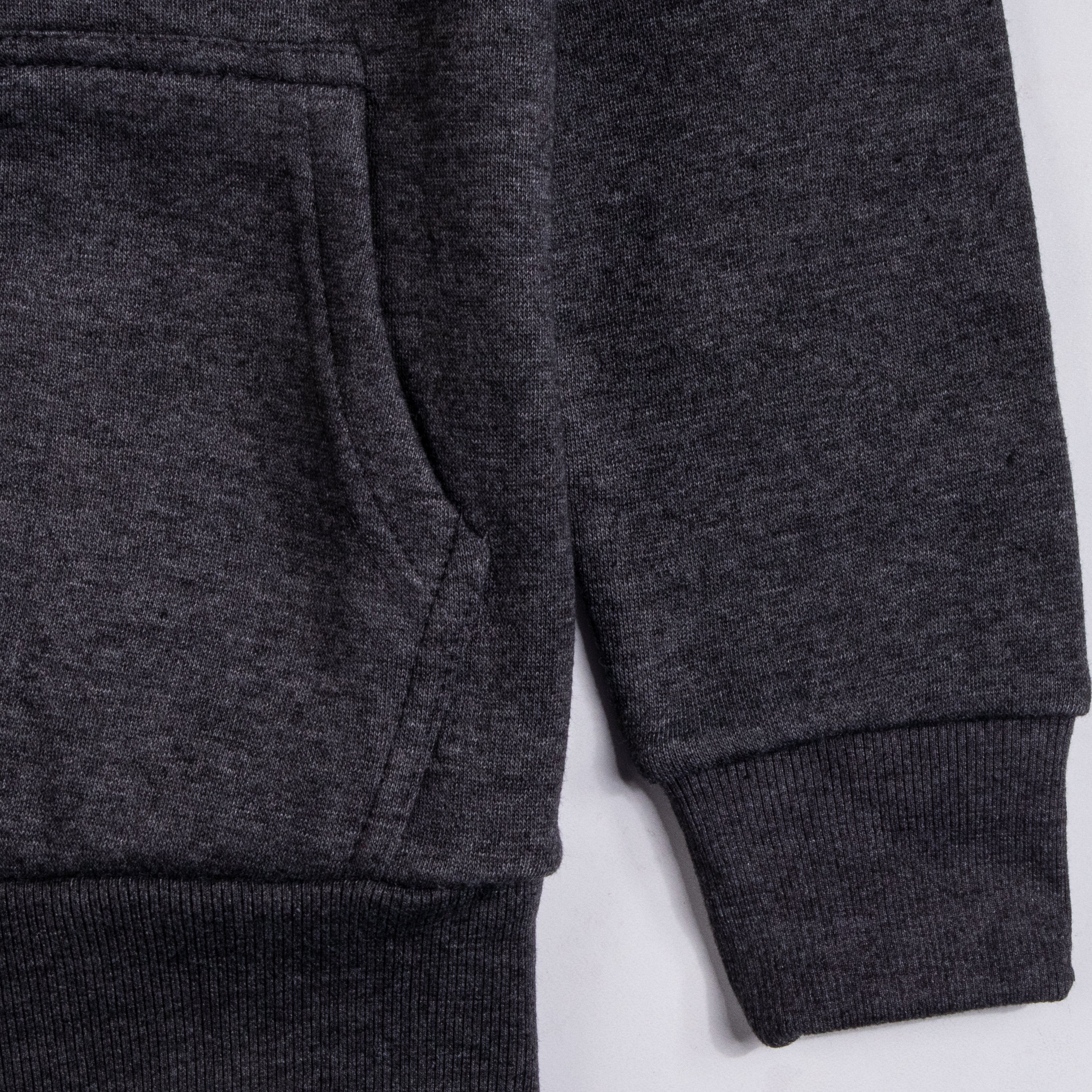 Kids Unisex Full Sleeve Hooded Color Charcoal Code-J