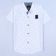Boys Half Sleeves Casual Shirt Color White Code-G