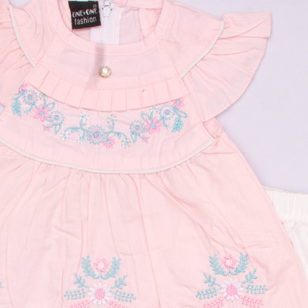 Girls Half Sleeves 2 Piece Suit Code-CD