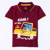 Boys Half Sleeves Polo T-Shirt (Roar)