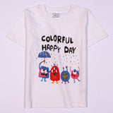 Boys Half Sleeves-Printed T-Shirt (Colour-Ful)