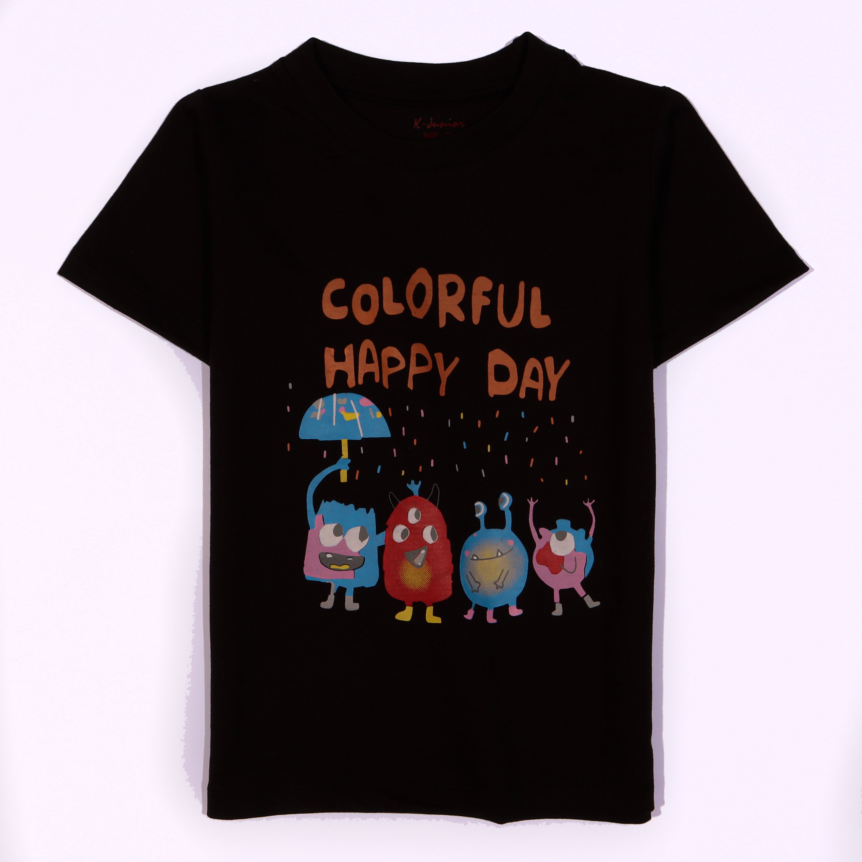 Boys Half Sleeves-Printed T-Shirt (Colour-Ful)