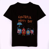 Boys Half Sleeves-Printed T-Shirt (Colour-Ful)