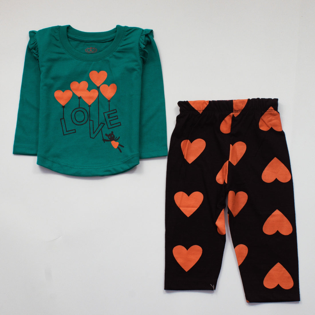 Infant Baby Printed Full Sleeve Suit (Love)