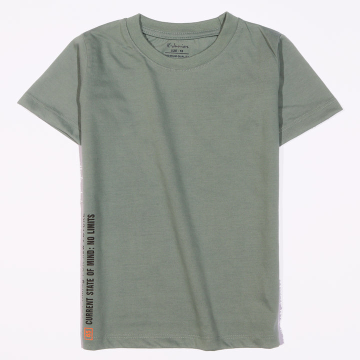 Infant Boys Half Sleeves-Printed T-Shirt (Limit)