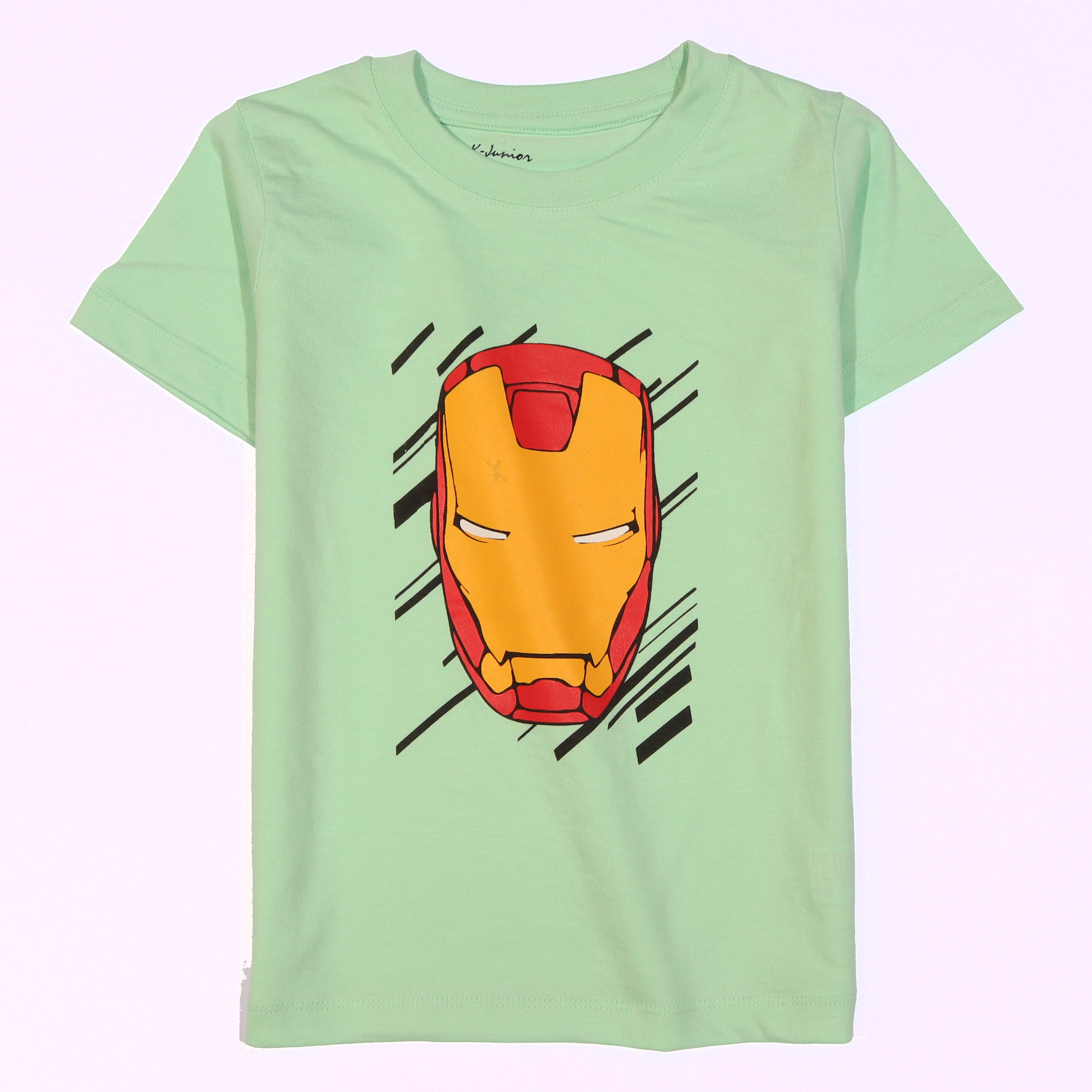 Infant Boys Half Sleeves-Printed T-Shirt (ironman)