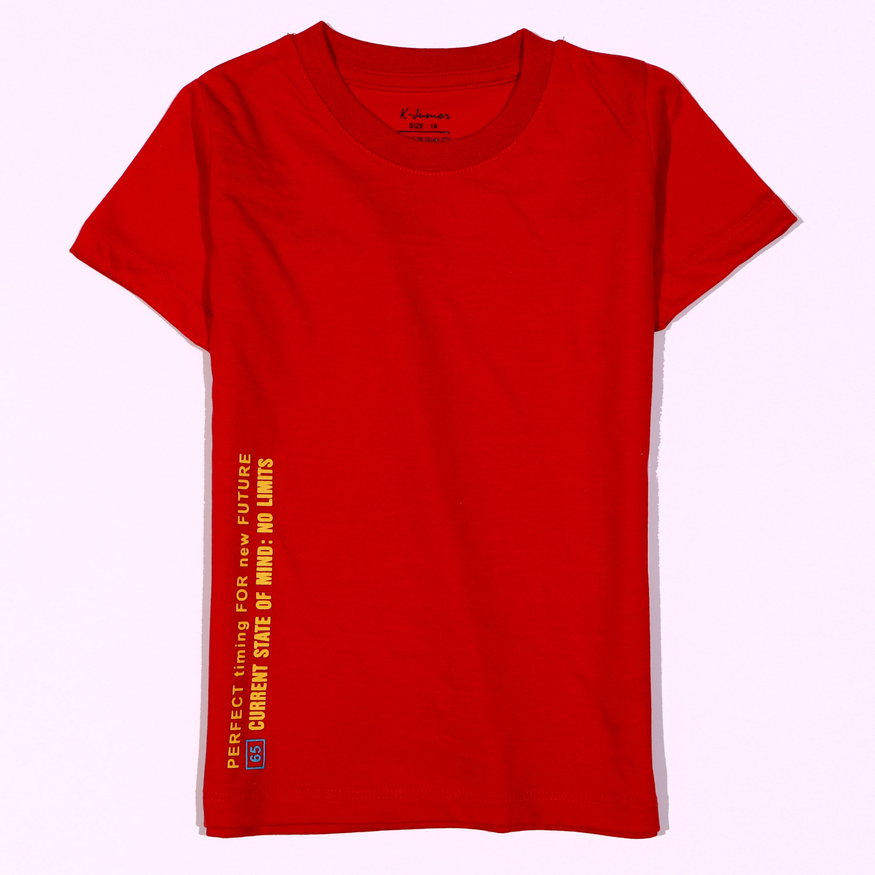 Infant Boys Half Sleeves-Printed T-Shirt (Limit)