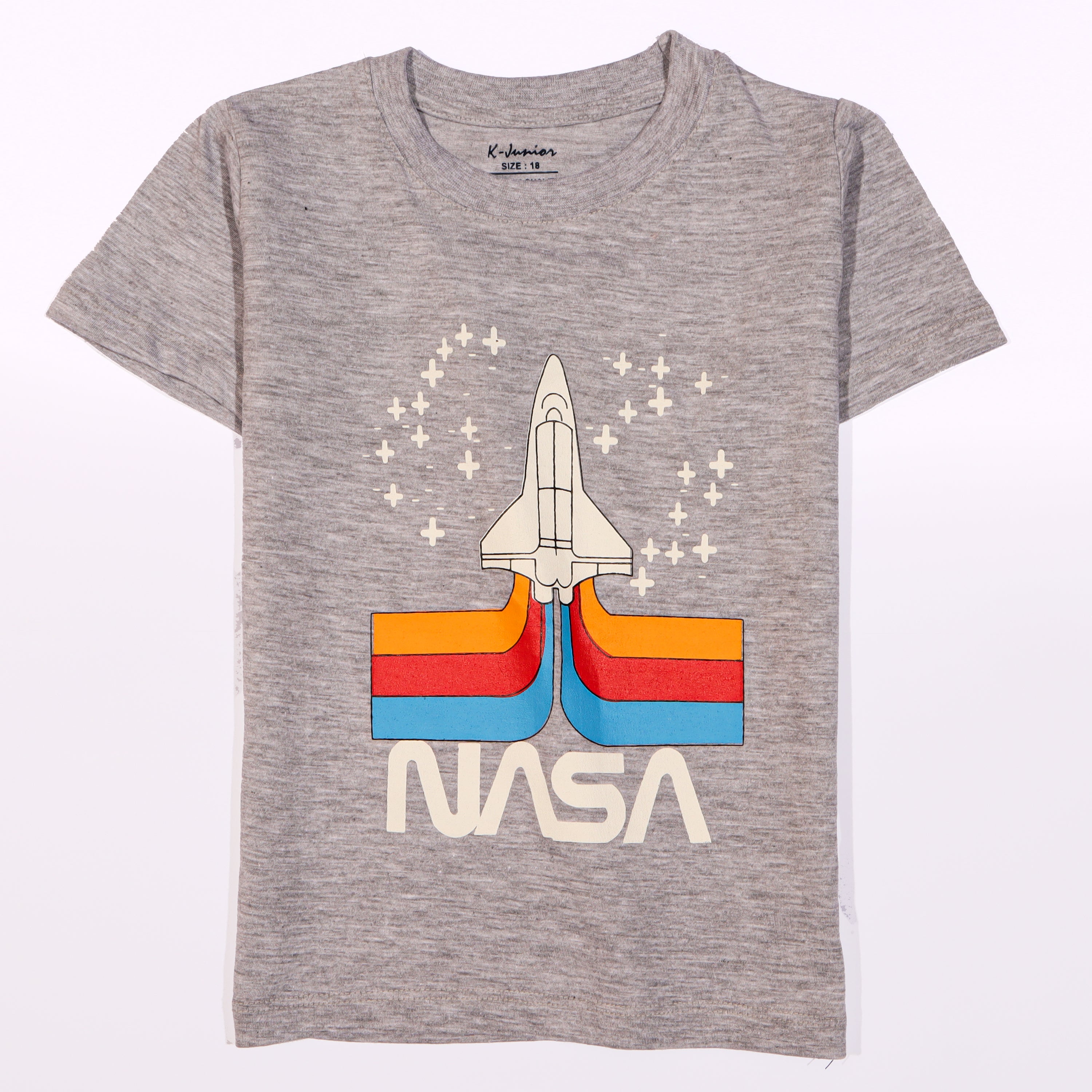 Infant Boys Half Sleeves-Printed T-Shirt (Nasa)