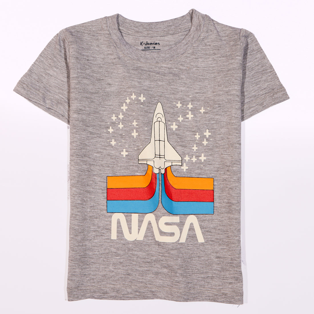 Infant Boys Half Sleeves-Printed T-Shirt (Nasa)