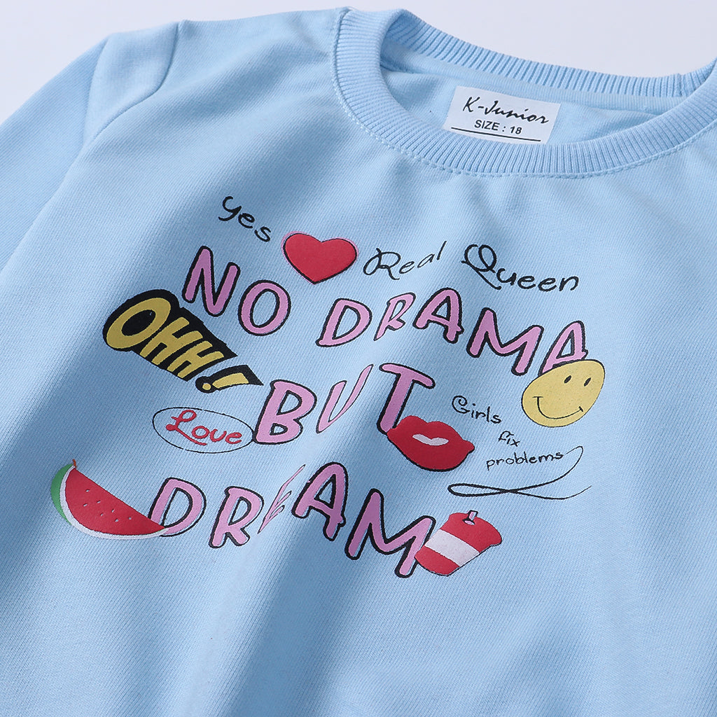 Girls Sweatshirt Code-( Real Queen )
