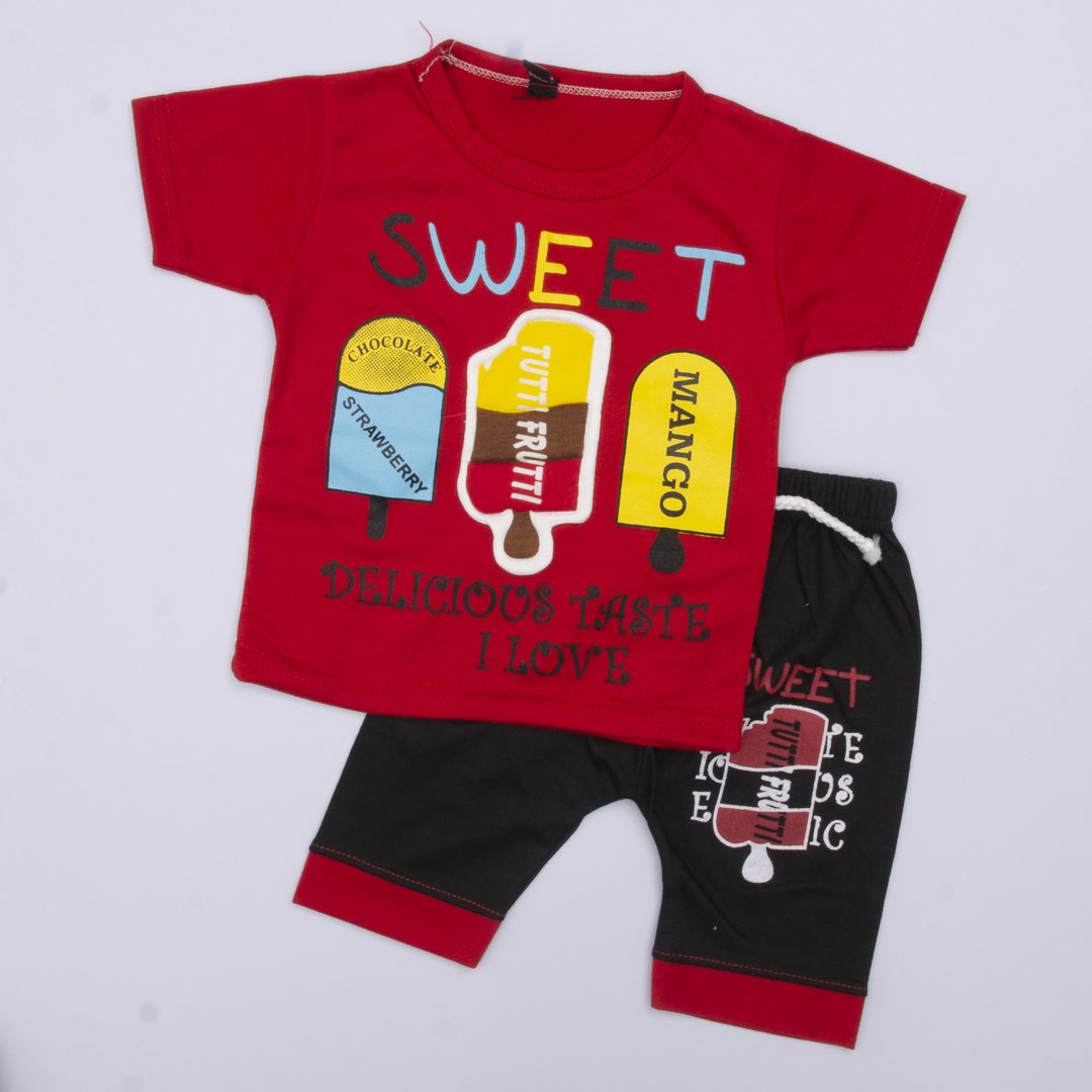 Boys Half Sleeves 2 Piece Suit Code-CO