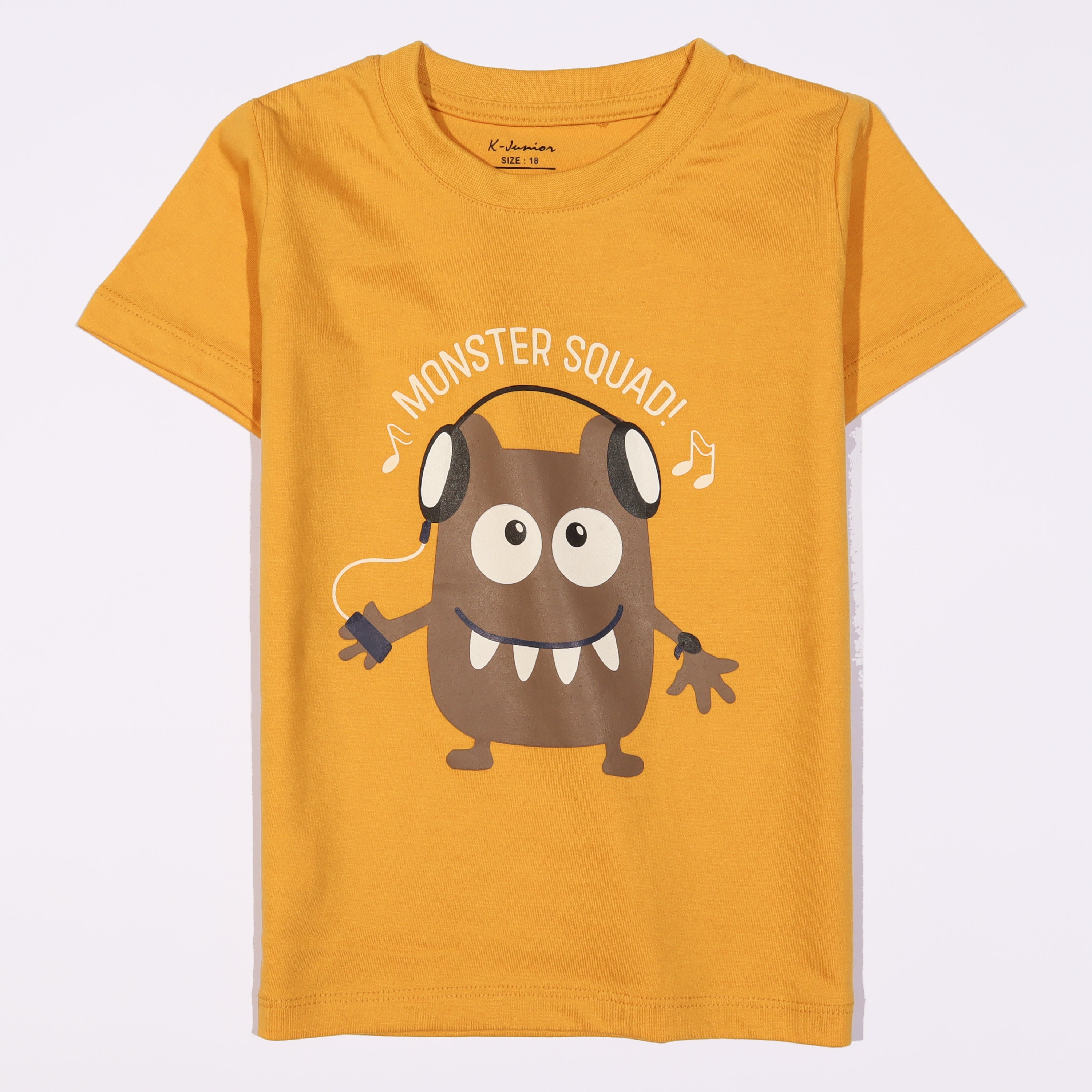 Boys Half Sleeves-Printed T-Shirt (Monster-Squad)