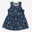 Girls Printed Frock Color Blue