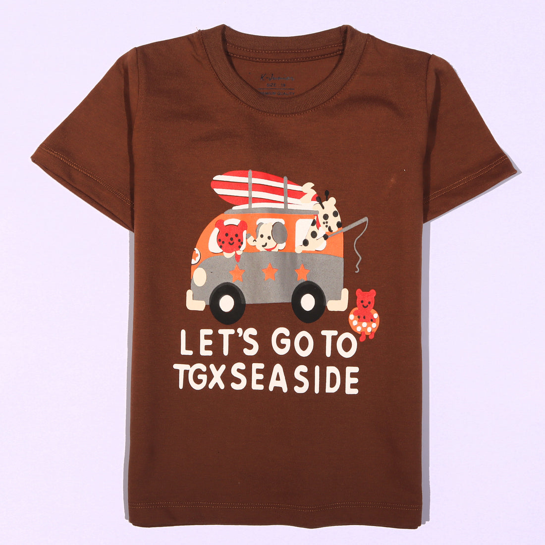 Infant Boys Half Sleeves-Printed T-Shirt (Sea-Side)