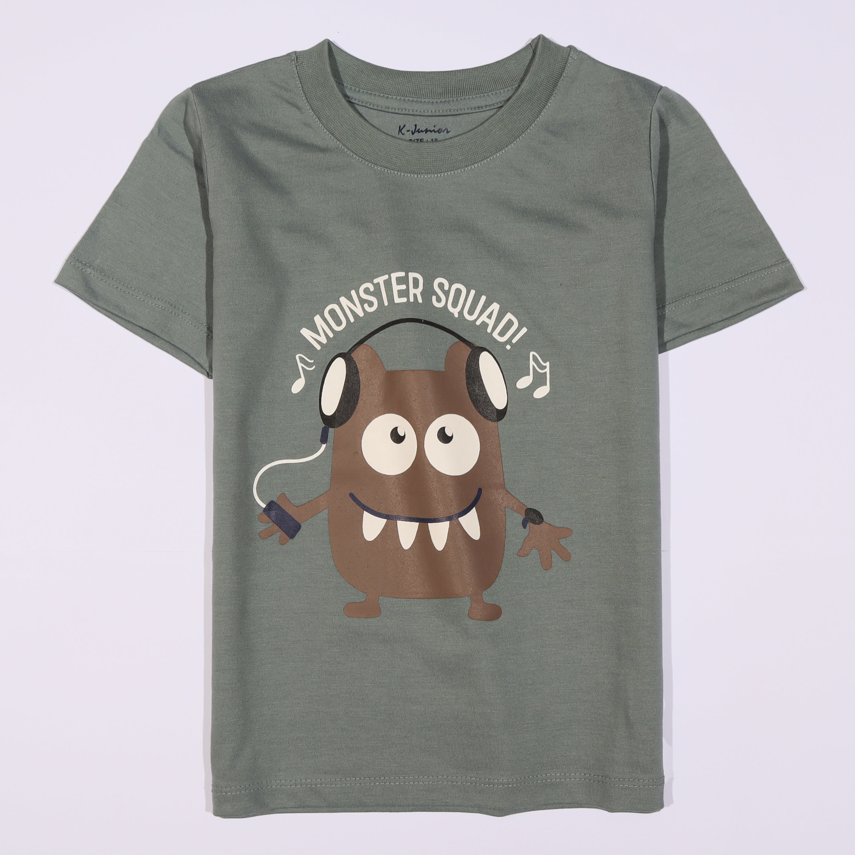 Boys Half Sleeves-Printed T-Shirt (Monster-Squad)