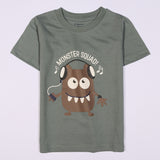 Boys Half Sleeves-Printed T-Shirt (Monster-Squad)