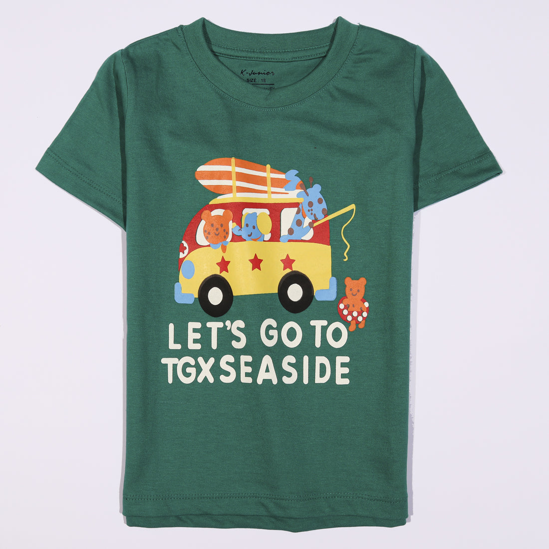 Infant Boys Half Sleeves-Printed T-Shirt (Sea-Side)