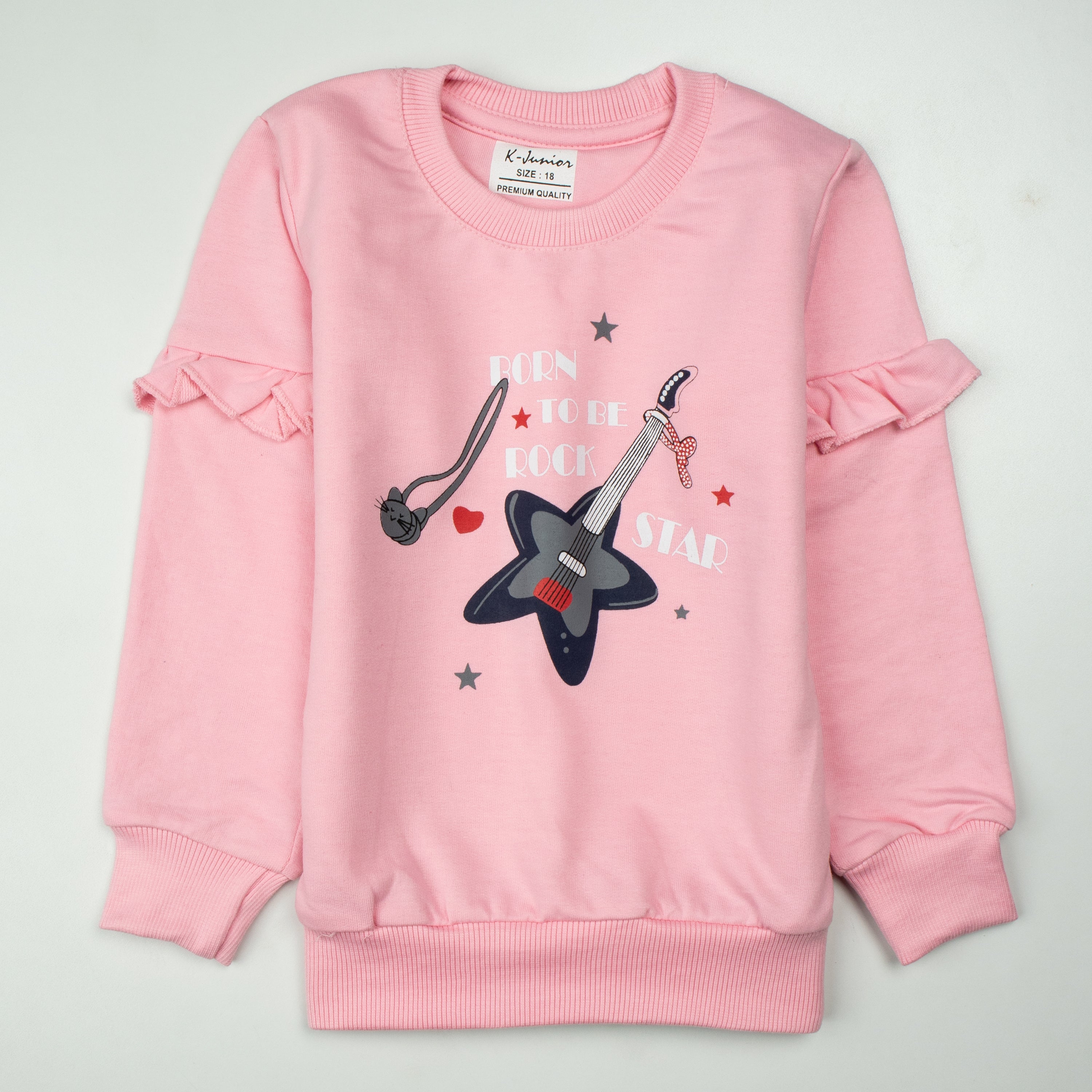 Winter Girls Printed Full Sleeve Suit (Rock)