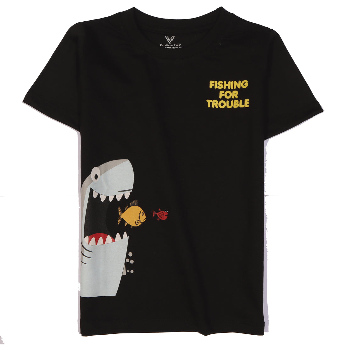 Infant Boys Half Sleeves-Printed T-Shirt (fishing)