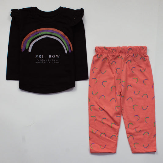 Infant Baby Printed Full Sleeve Suit (Rainbow)