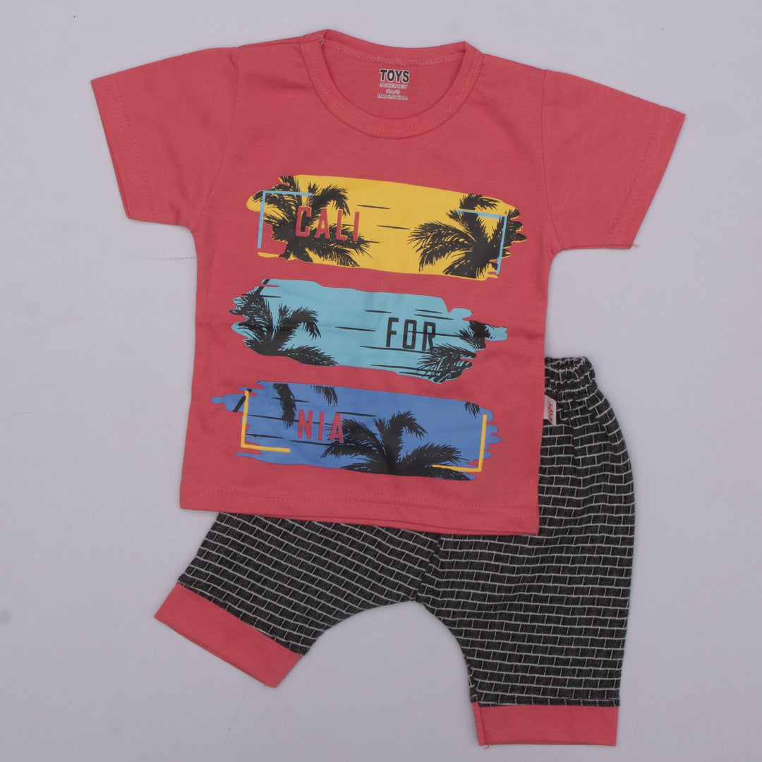 Boys Half Sleeves 2 Piece Suit Code-DG