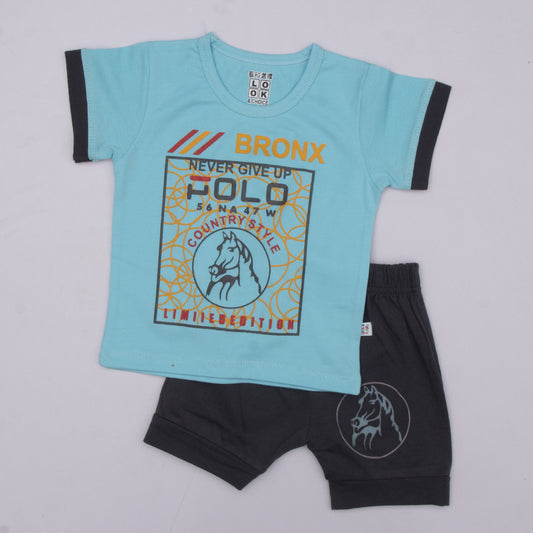Infant Baba Half Sleeves 2 Piece Suit Code-X