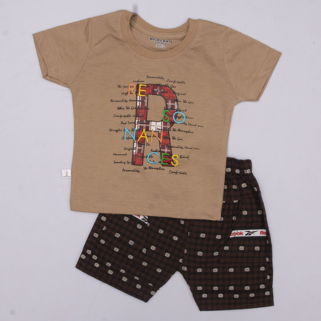 Infant Baba Half Sleeves 2 Piece Suit Code-V