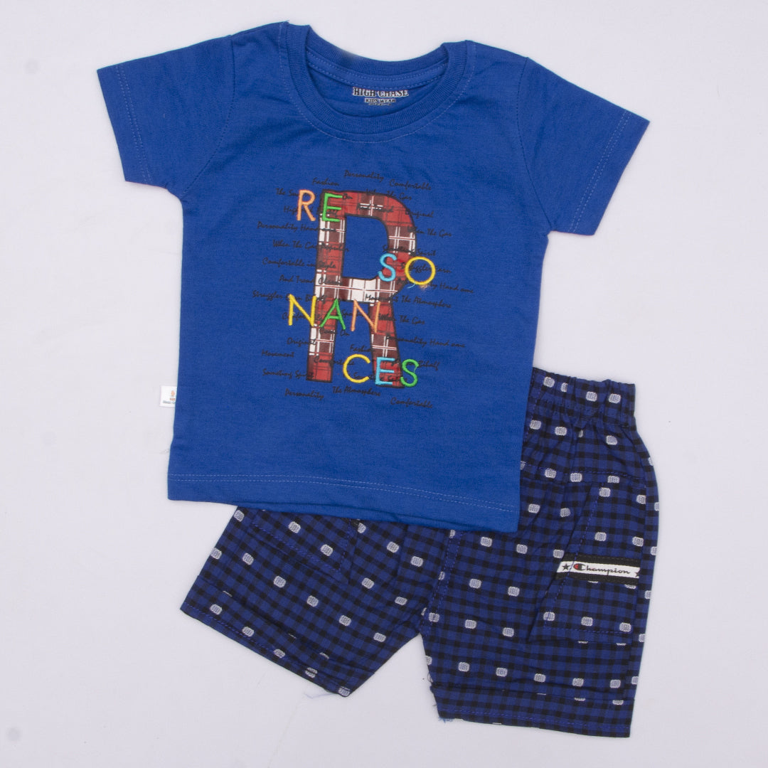 Infant Baba Half Sleeves 2 Piece Suit Code-V