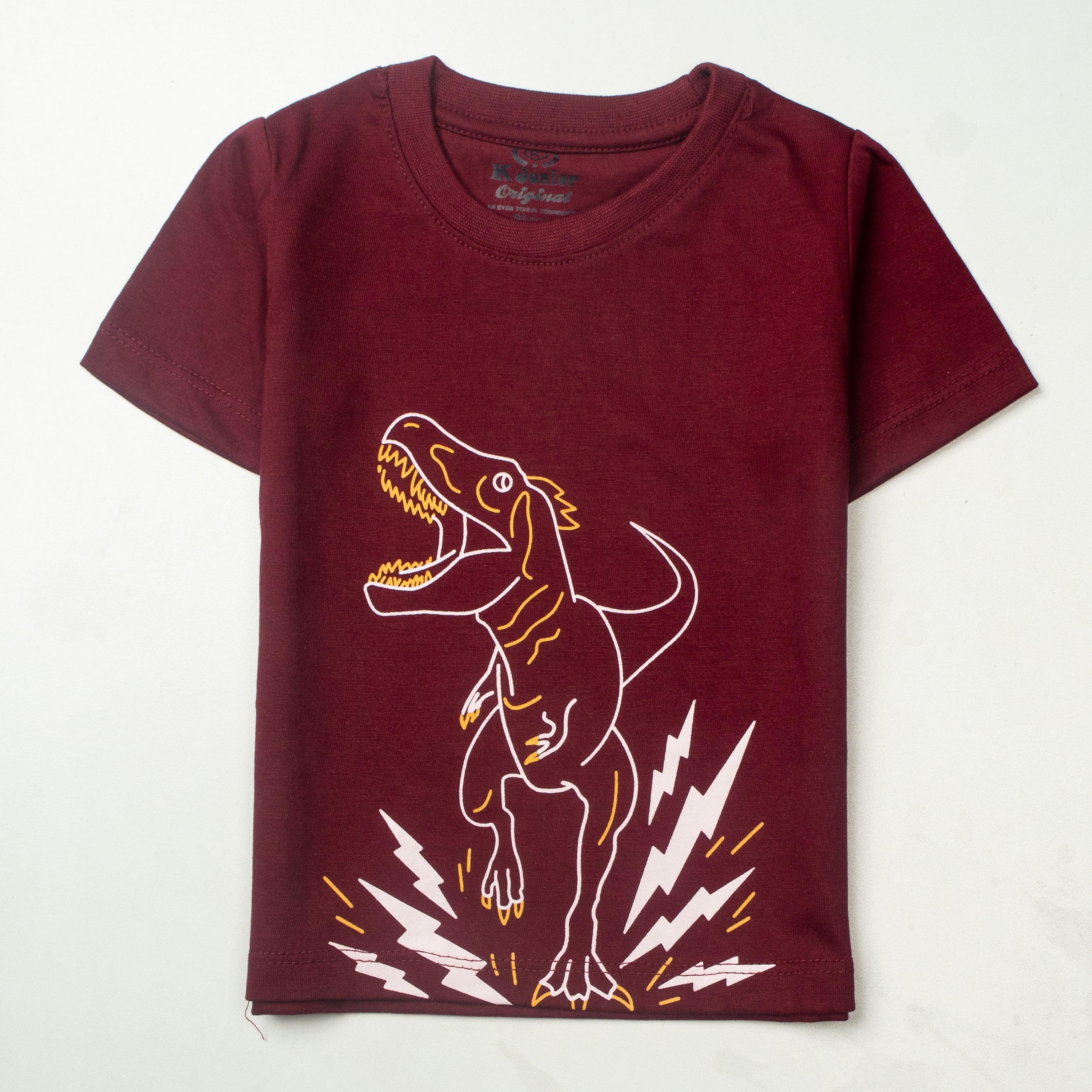 Boys Half Sleeves-Printed T-Shirt (Dino)