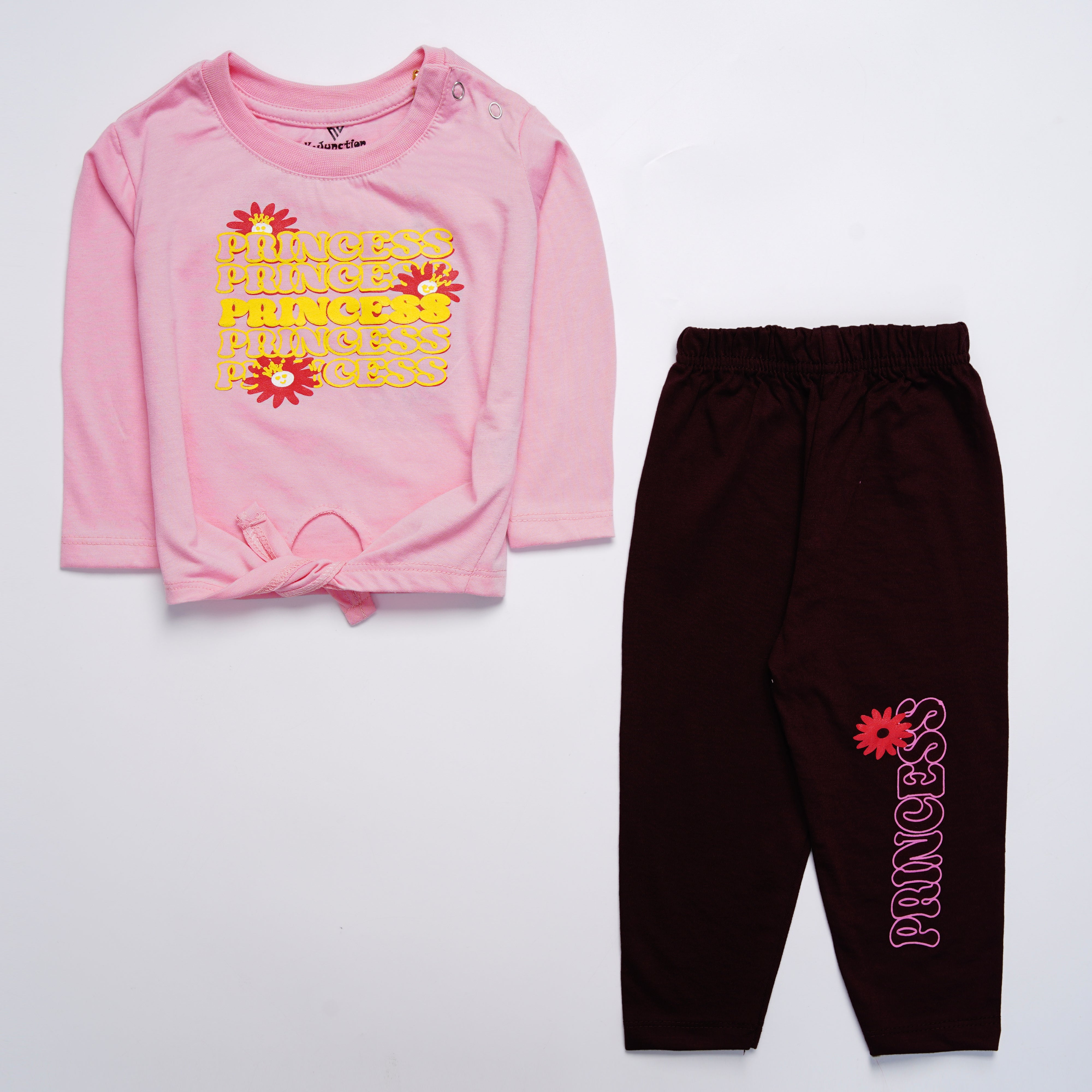 Infant Baby Printed Full Sleeve Suit (Princess)