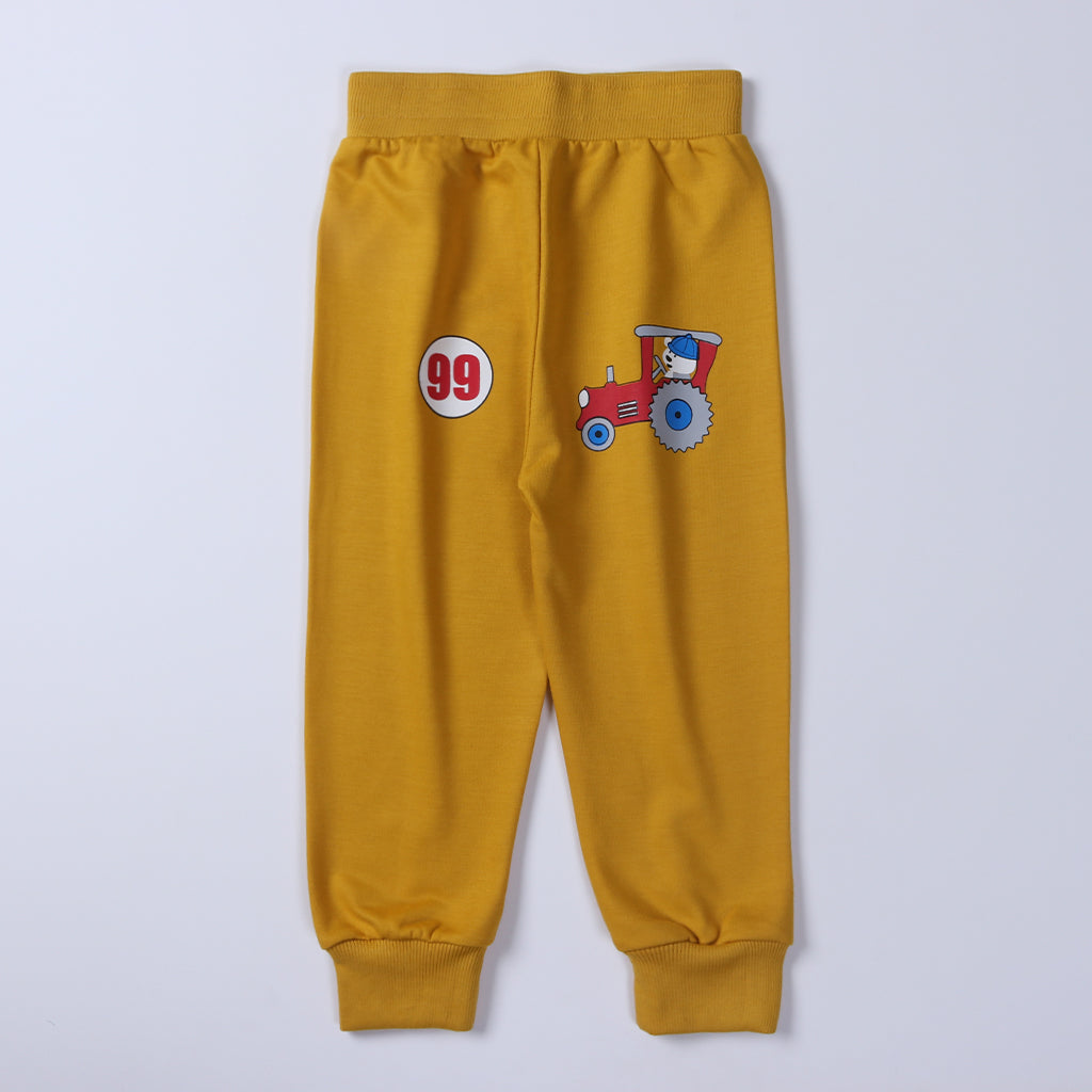 Winter Boys Printed Full Sleeve Suit (Ming)