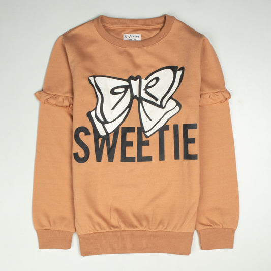 Girls Sweatshirt Color Light Brown Code-C