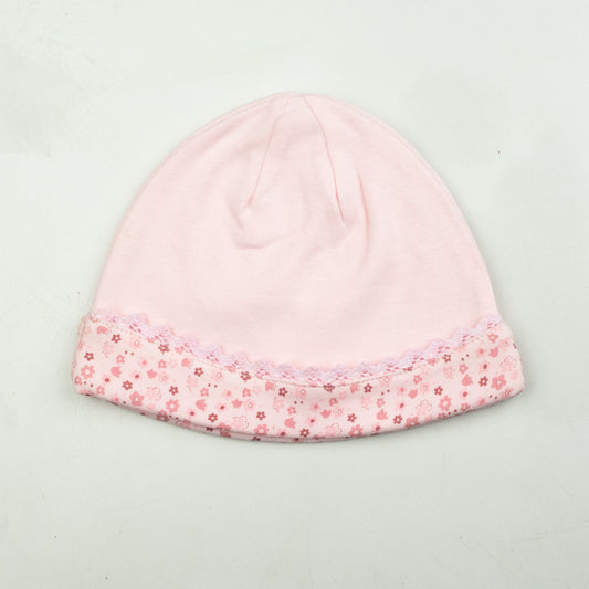 Newborn Girls Cap Color Light-Pink