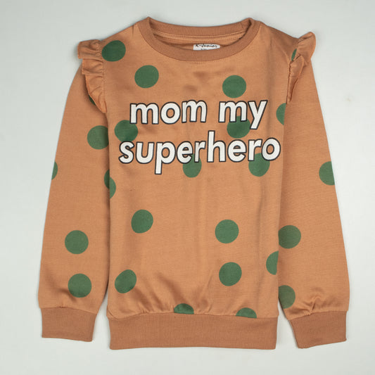 Girls Sweatshirt Light Brown Code-E