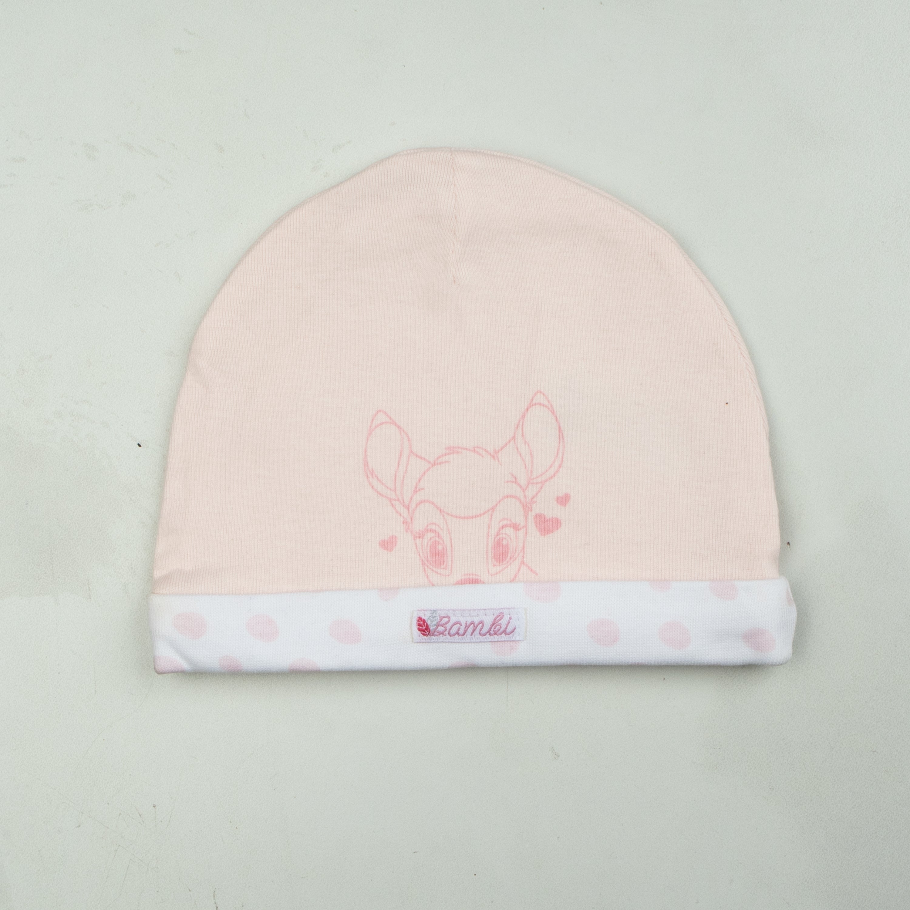 Newborn Unisex Cap Color Light-Pink