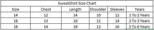 Boys Printed Full Sleeve SweatShirt (number 1 )