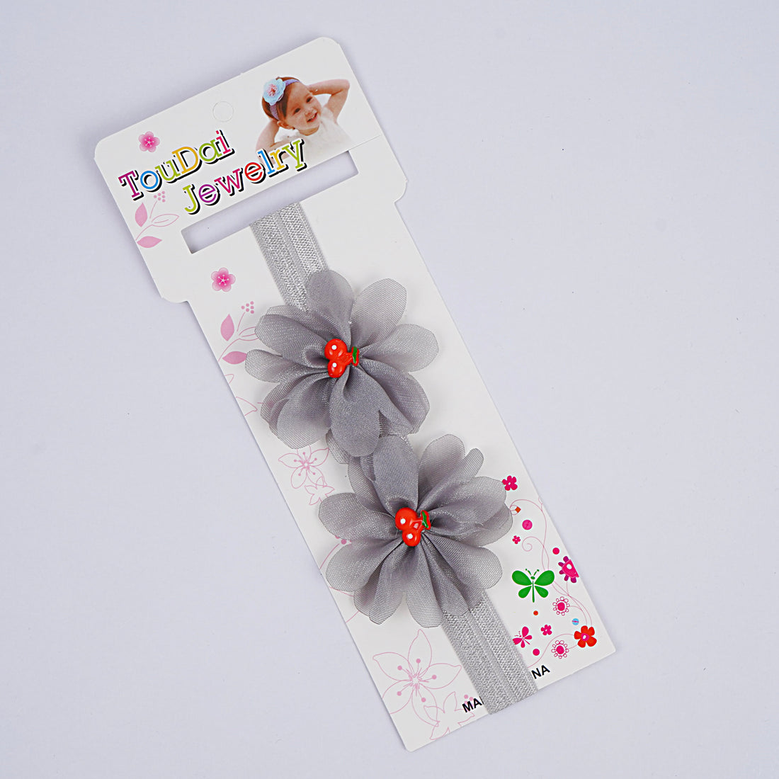 Kids Head Band - Skin, Pink, Dark Pink, Grey & White