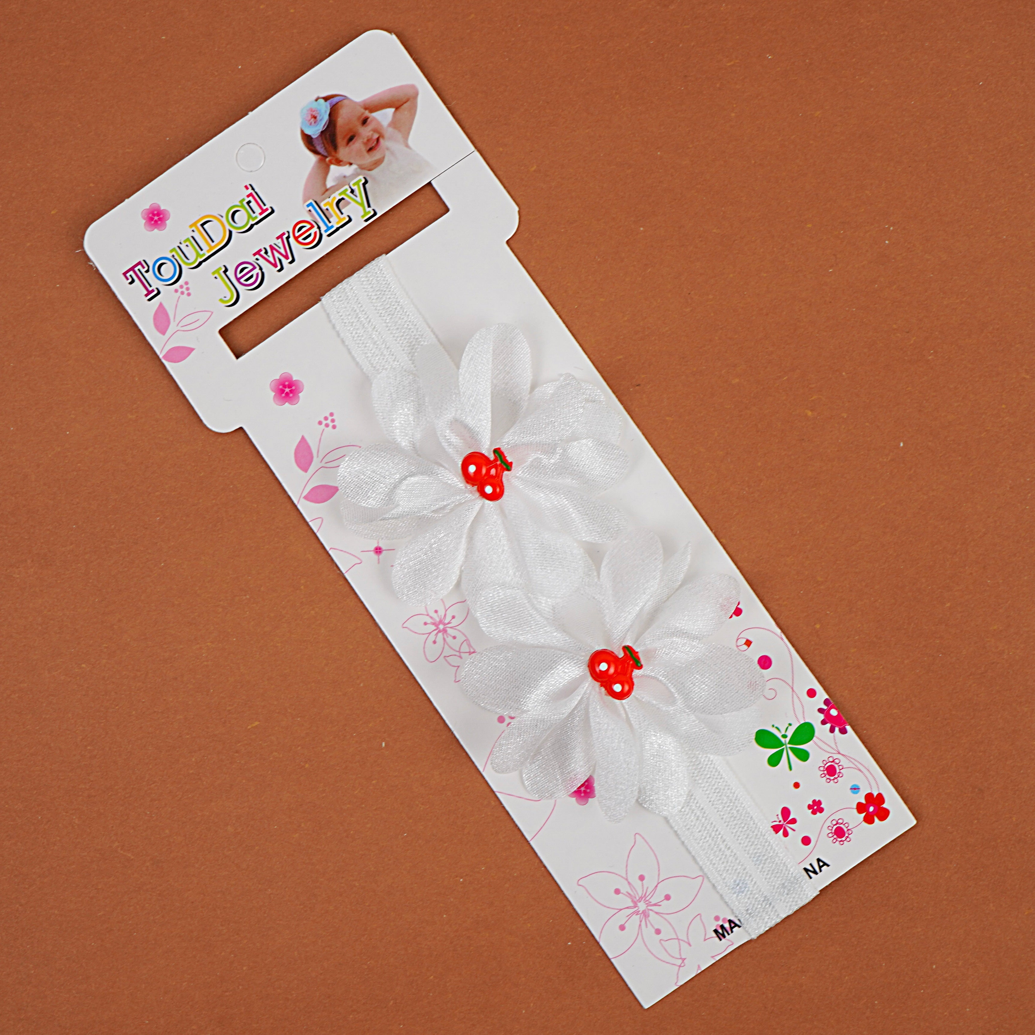 Kids Head Band - Skin, Pink, Dark Pink, Grey & White